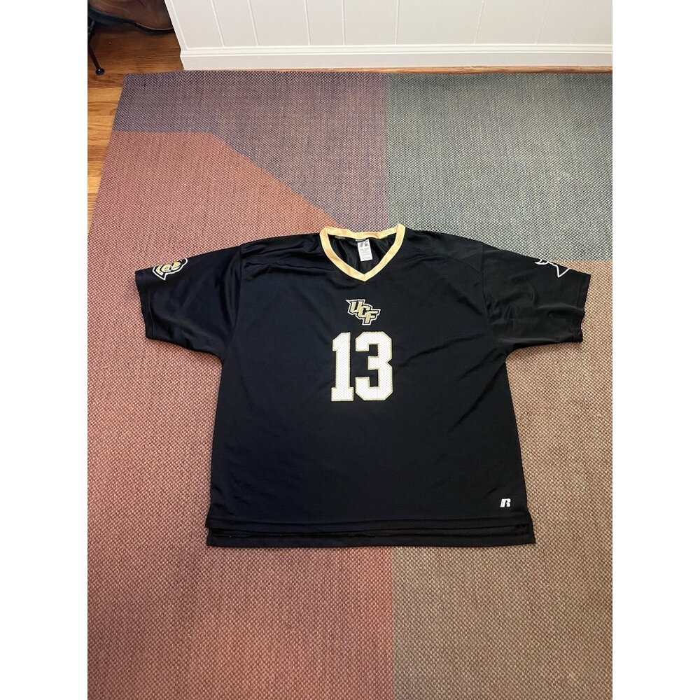Russell Athletic UCF Knights #13 Black NCAA Football Jersey Size Men’s XXL 2XL